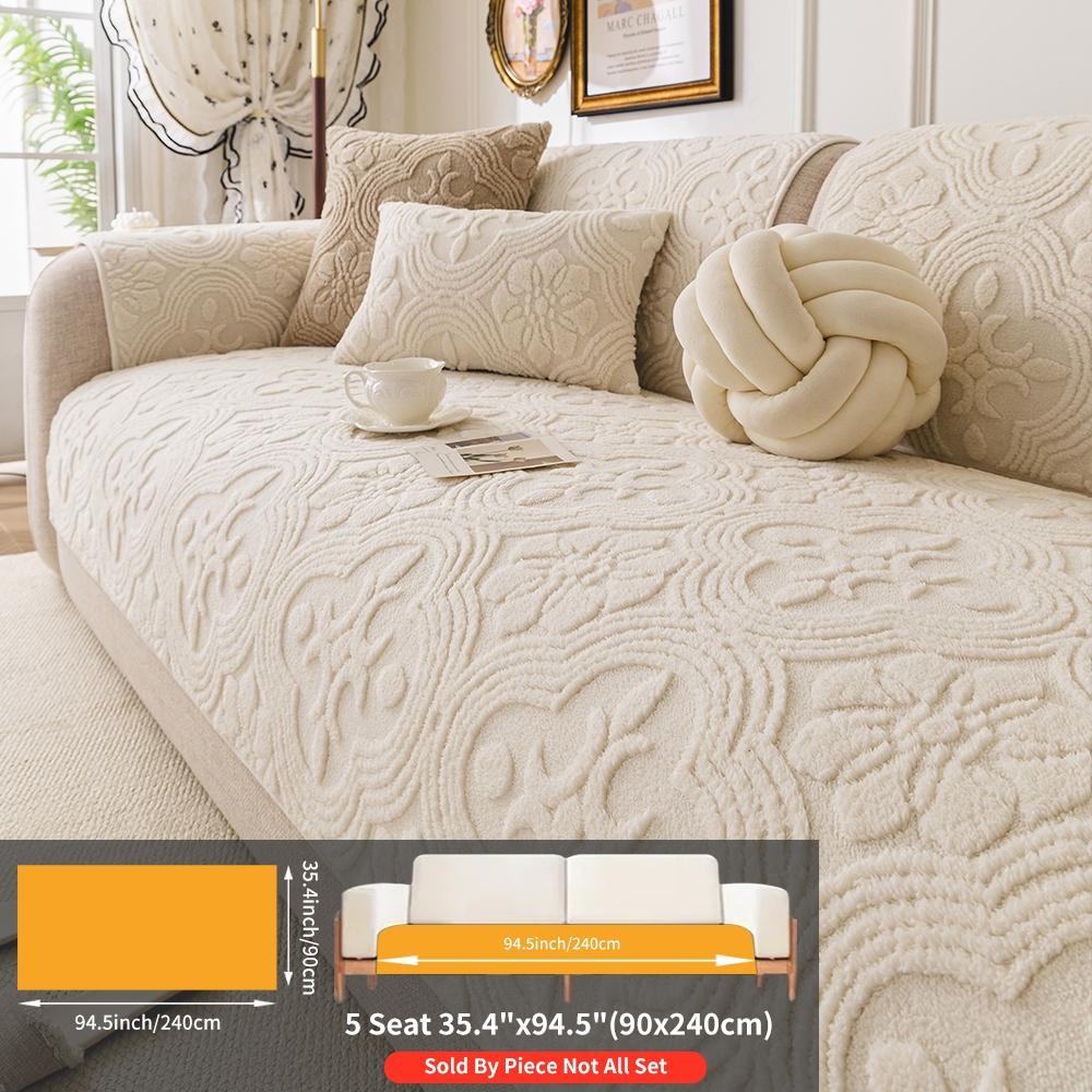 Comfortable Peony Pattern Sofa Cushion, Thick Soft Pet Friendly Couch Protector, Non-Slip Plush Chair Cover for Living Room Bedroom Office Decor, Sofa Couch Covers Comfortable Peony Pattern Sofa Cushion, Thick Soft Pet Friendly Couch Protector, Non-Slip Plush Chair Cover for Living Room Bedroom Office Decor, Sofa Couch Covers