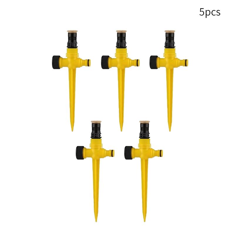 5-Pack 360-Degree Automatic Rotating Watering Can, Dual-Mode Wide-Angle Sprinkler, Ideal for Flowers, Vegetables, Lawns, Farms, Greenhouses