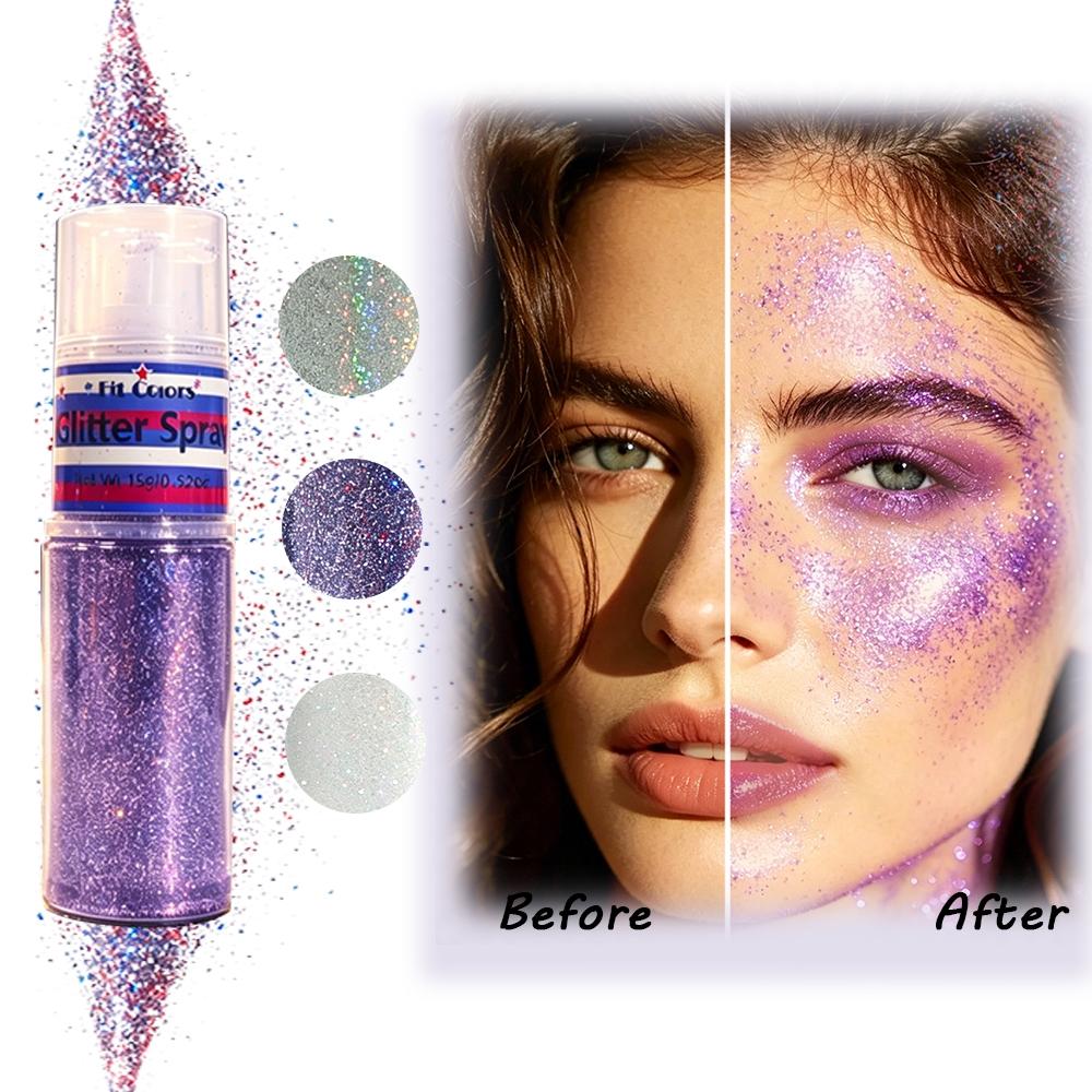 Face & Body Glitter Gel, Holographic Shimmer Sequins for All Occasions, Long-Lasting Sparkle Makeup