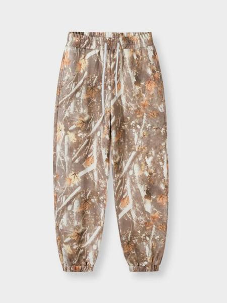 Men's & Women's Camo Leopard Print Fleece Sweatpants, Loose-Fit Casual Pants, Fall Winter Thick Knit Joggers, Baggy Jogging Pants, Elastic Waist