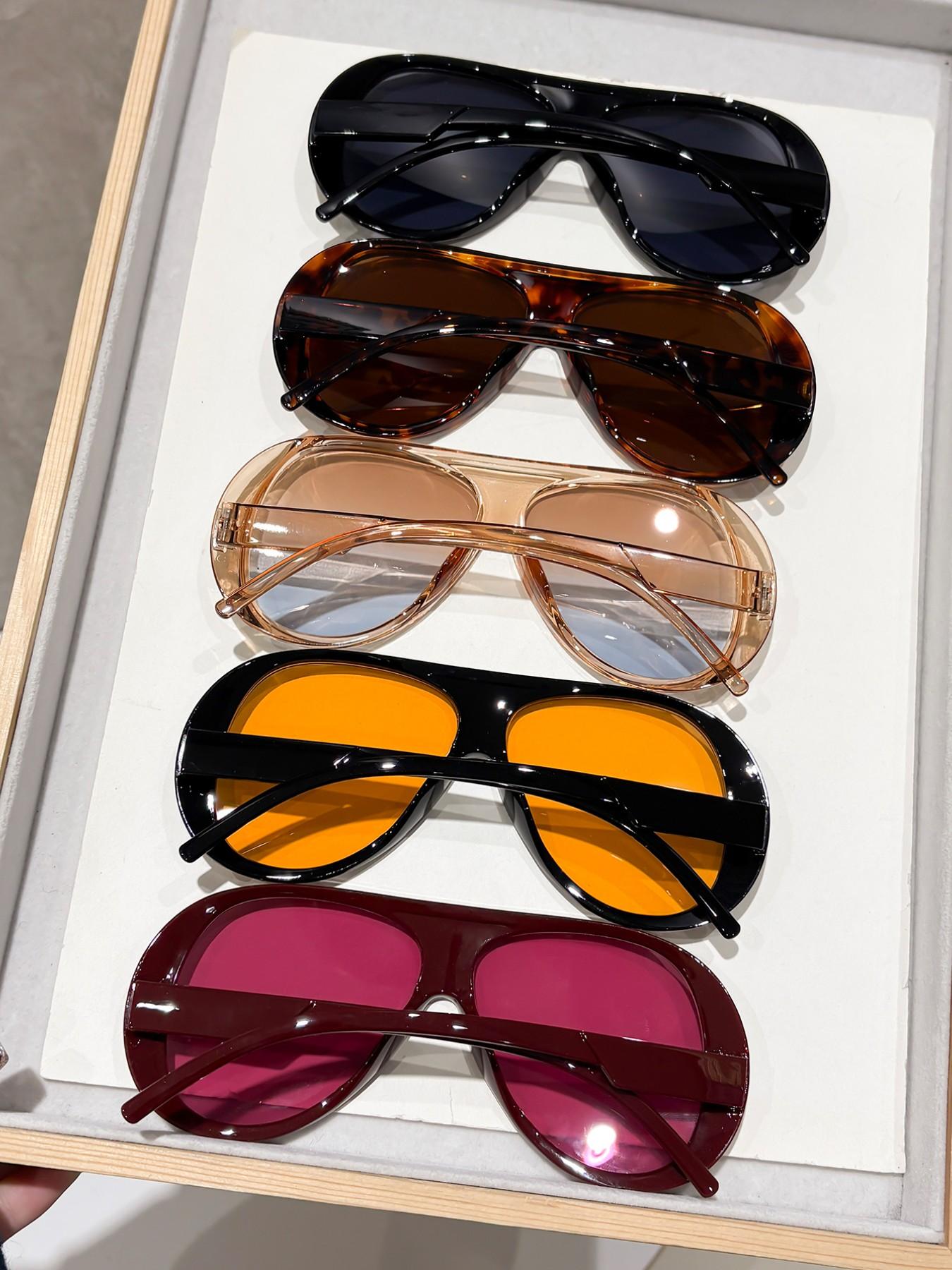 5 Pairs Y2K Street Style Women's Plastic Sunglasses, Perfect for Beach Vacations, Driving and Night Out, Stylish Accessories for Every Occasion