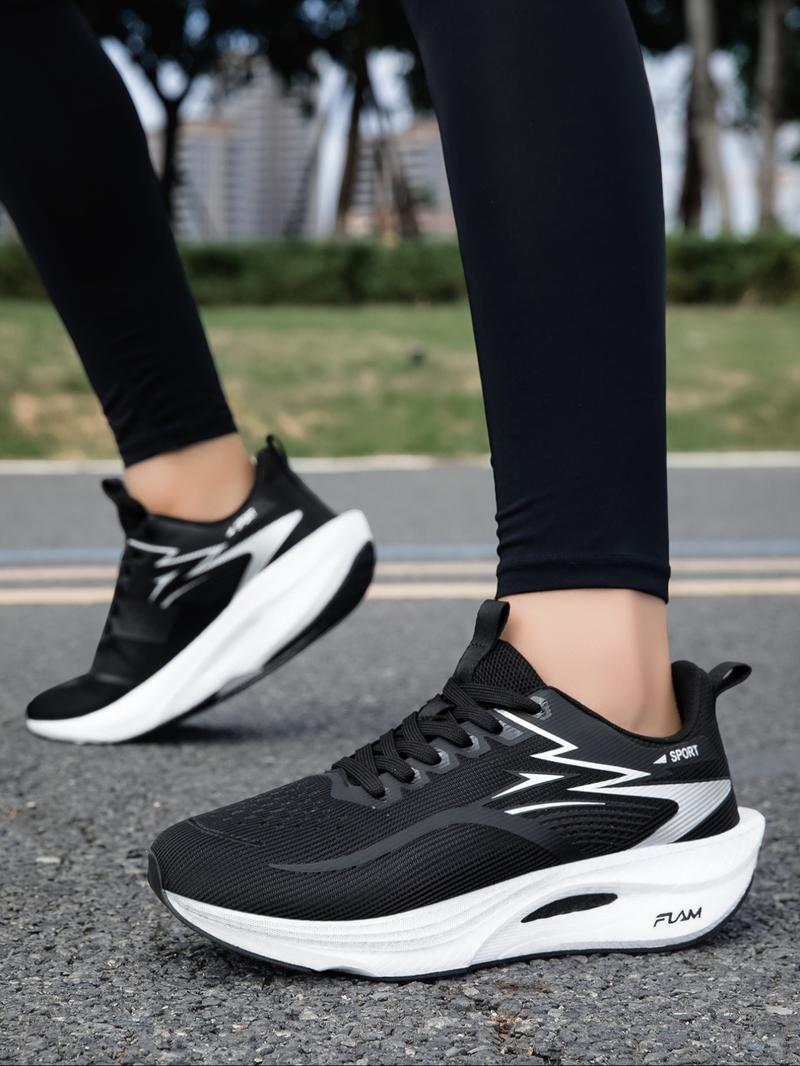 Women's Fashion Low-Top Sports Shoes, Synthetic Material Upper & Eva Cushioned Sole, Ideal for Fitness Running Daily Wear, Sporty Running Shoes