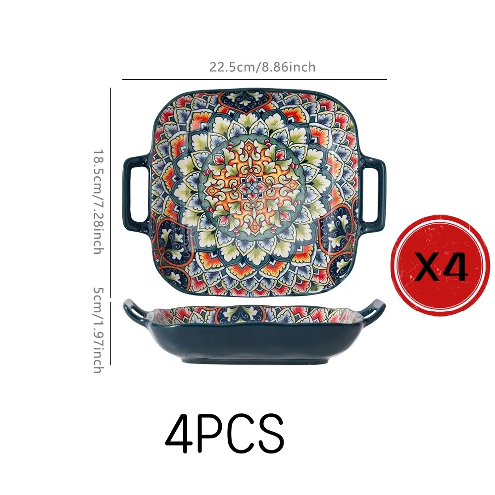 Square tray for both ears
