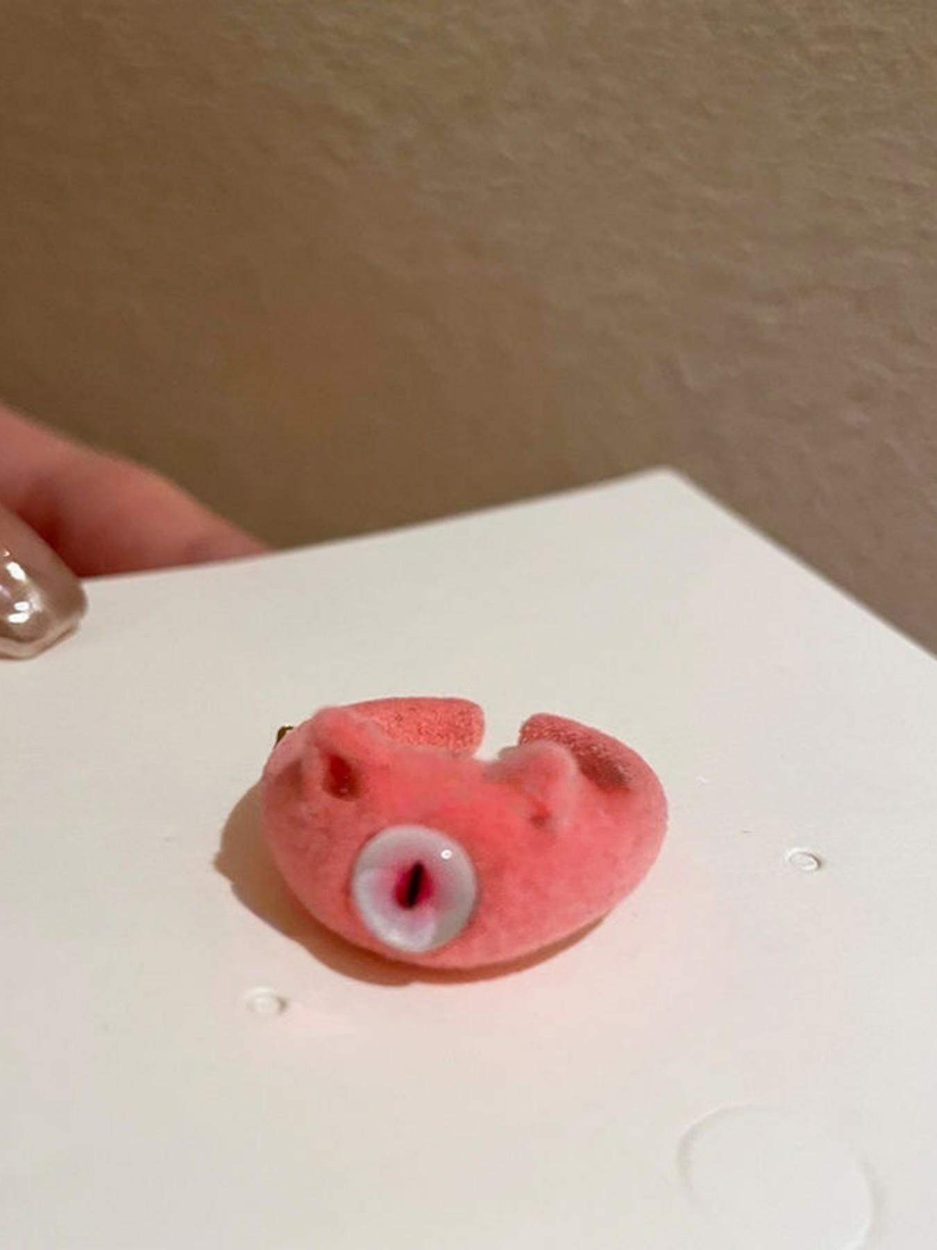 New Large Eye Plush Ring for Women, Autumn Winter Cute Sweet Cool Unique Index Finger Ring, Fashionable and Stylish Jewelry