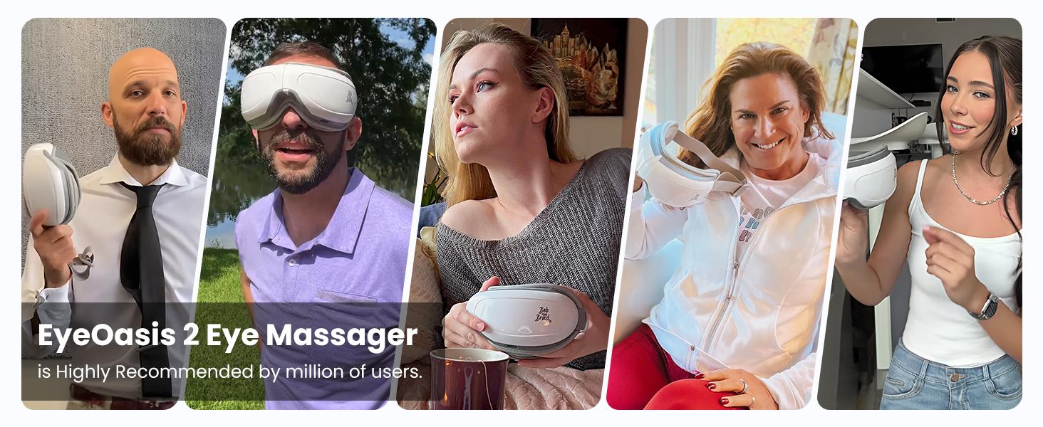 BOB AND BRAD Smart Eye Massager EyeOasis 2 - Adjustable Heated Eye Massager Comfort with Compression Music Therapy Relief for Migraines Relaxation, Pressure Reduce Dry Eye Improve Sleep,Olympic trials Massaging with Storage,Ideal Gifts for Relieve Black BOB AND BRAD Smart Eye Massager EyeOasis 2 - Adjustable Heated Eye Massager Comfort with Compression Music Therapy Relief for Migraines Relaxation, Pressure Reduce Dry Eye Improve Sleep,Olympic trials Massaging with Storage,Ideal Gifts for Relieve Black