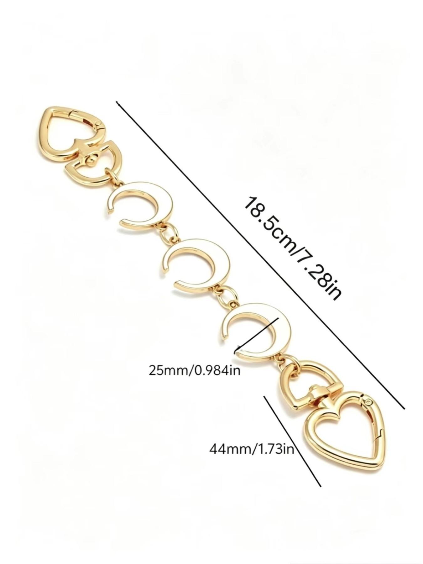 Moon Wallet Extender Chain, 1 Piece Bag Strap Extension Accessory, Ideal for Handbag Decoration, Perfect for DIY Craft Projects