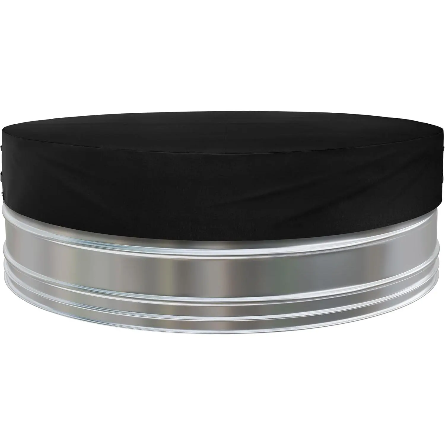 6 Feet Stock Tank Cover, Fit 72, 70, 68 Round Hot Tub Cover | Waterproof, Weatherproof, For Ice Bath Cold Plunge Pool, 600D Heavy Duty