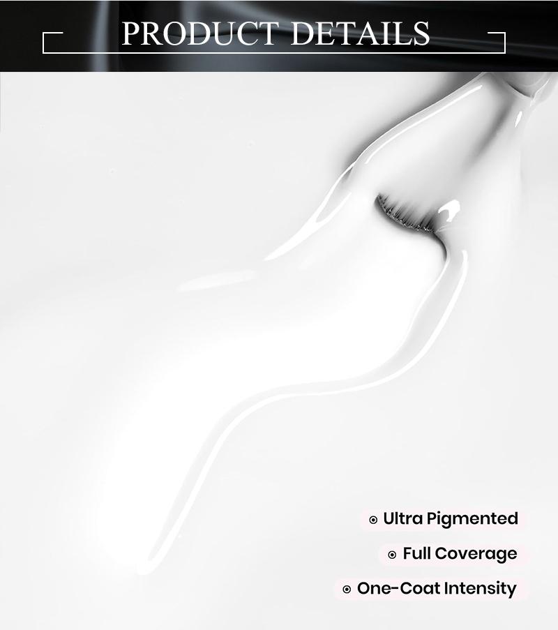 Puente 15ML Gel Nail Polish Pure White color gel polish long lasting Top Gloss Soak Off UV LED semi-permanent Nails Art Manicure Salon DIY Design at Home Gift