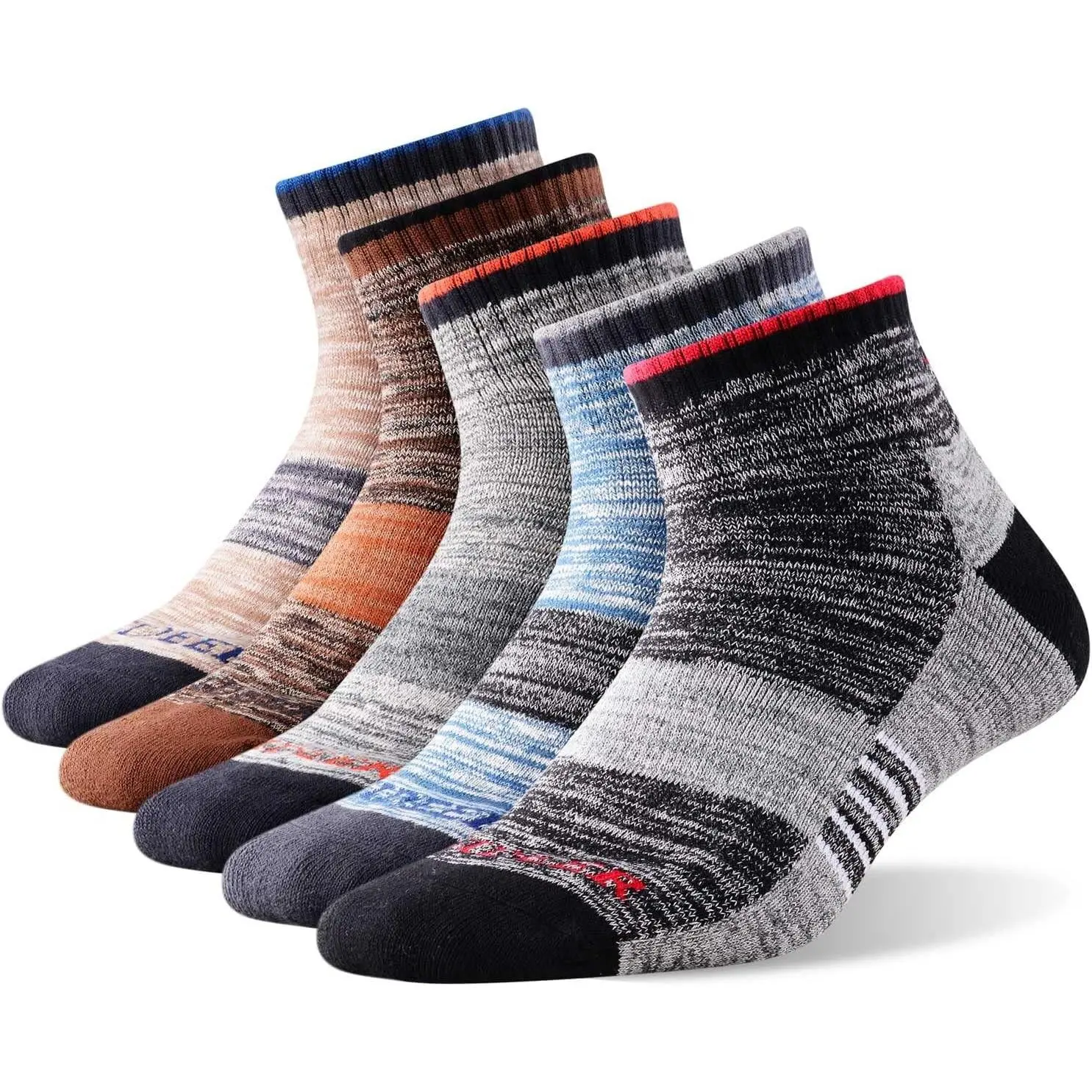 Black/Gray/Light Khaki/Coffee/Blue - Ankle