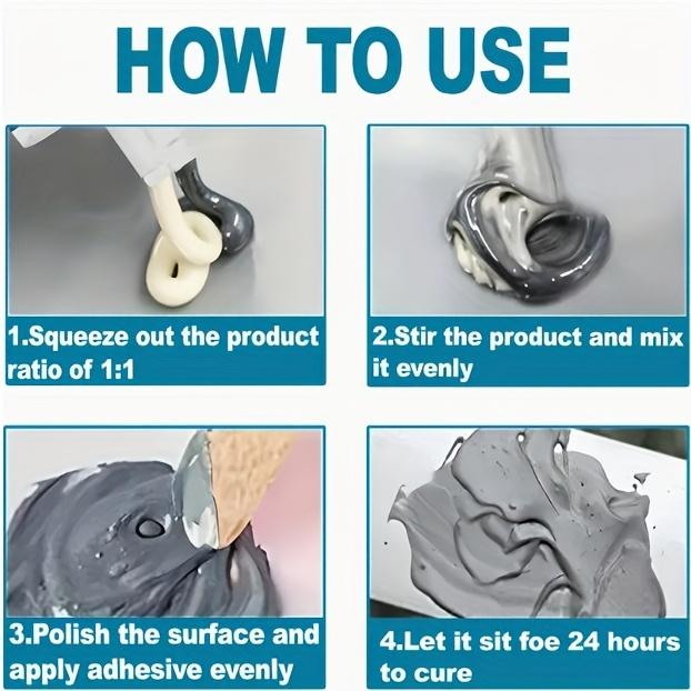 Automotive Adhesives - Epoxy Paste for Repairs - Suitable for Metal And Plastic, Providing a Strong Bond for Car Door Panels And Household Plastic Items