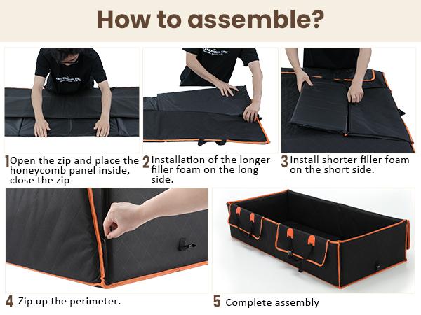 Pecute Upgraded Back Seat Extender for Dogs with Impact Foam Dog Car Seat Cover