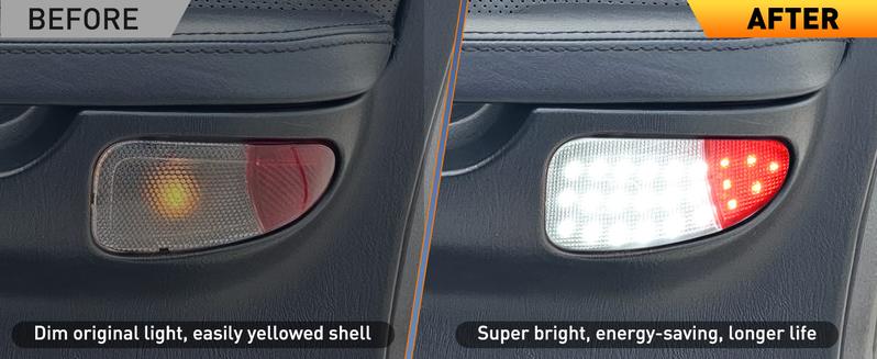 Nilight LED Interior Door Panel Lights 2PCS for Ford F-150 1997-2003, F-250, Lobo 1997-1999, F-150 SVT 1999-2022, 2004 - Plug and Play Compatible