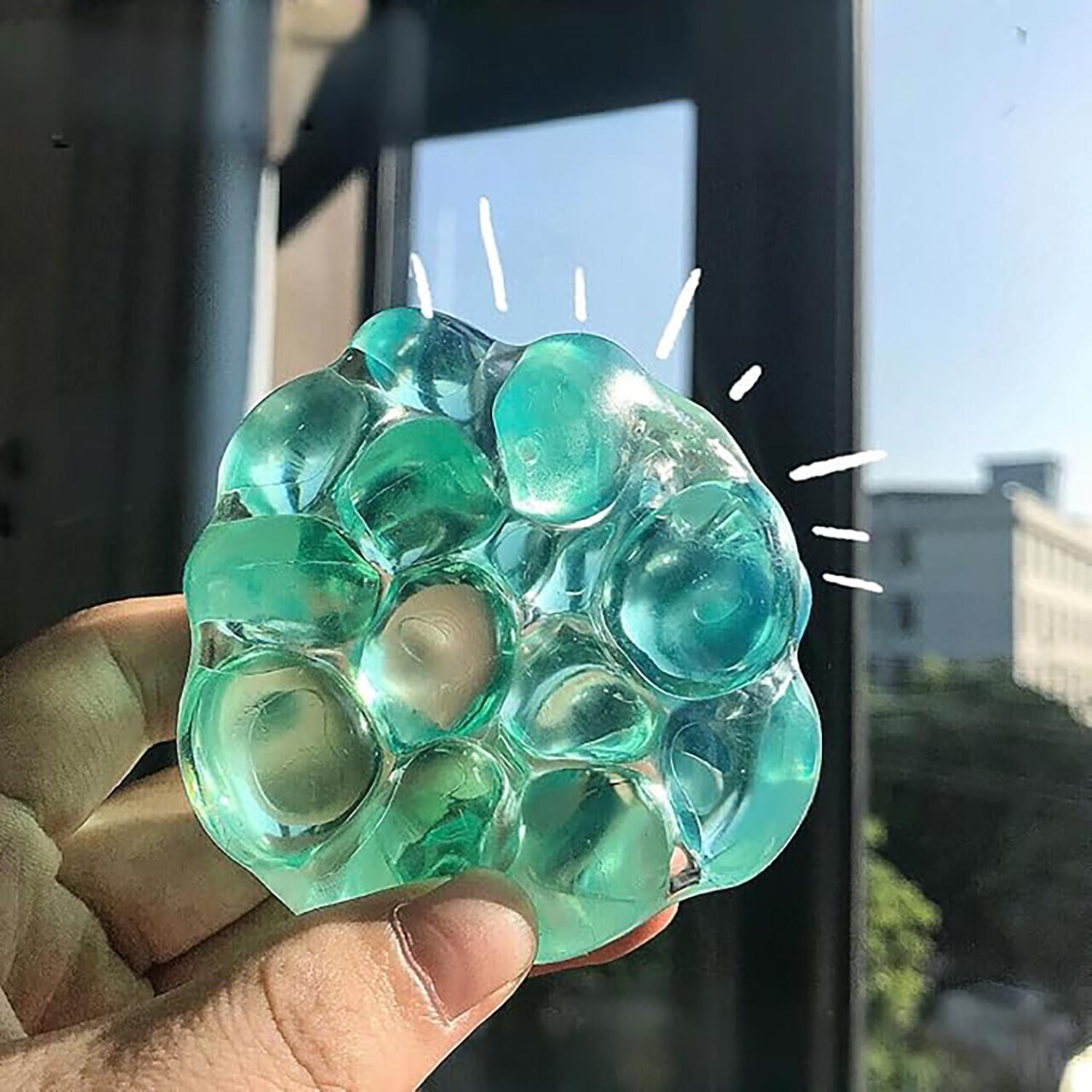 Colorful Sensory Stress Relief Ball, Large Beads Relax Toy, Perfect for Anxiety Relief, Creative Stress Relieving Nip-Nip Ball, Finger Venting Tool, Body Decompression Ball