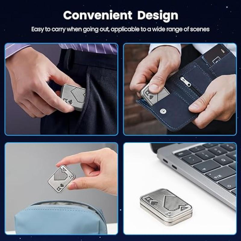 Stress Relief Tool! Poker Card Shape Metal Push Toy, Adult Edc Finger Stress Reliever, Anxiety Relief, Focus Improvement, Portable