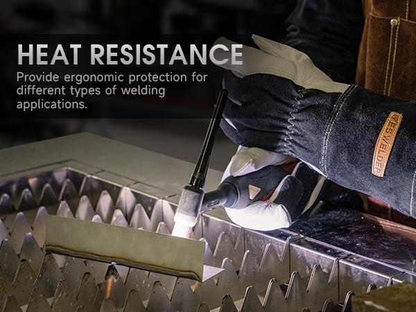 YESWELDER Professional Goatskin TIG Welding Gloves, Premium Durable Leather TIG Gloves, Enhanced Work Safety & Comfort