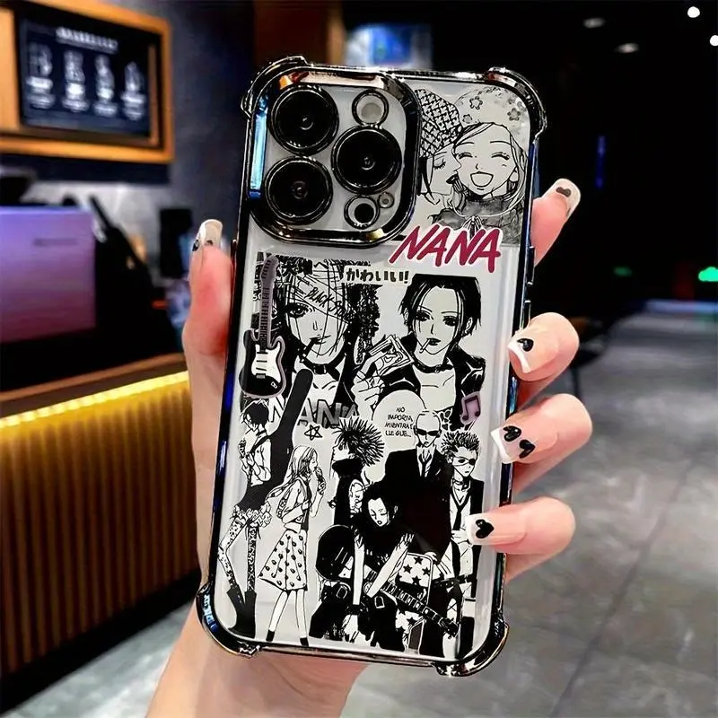 Anime Oosaki Nana Phone Case Compatible with for iphone17 17promax 17air 16 15 14 13 12 11 Pro Max Shockproof Transparent Soft Back Cover.QXA731 Protection Protective, Smartphone, Handheld, Cellphone