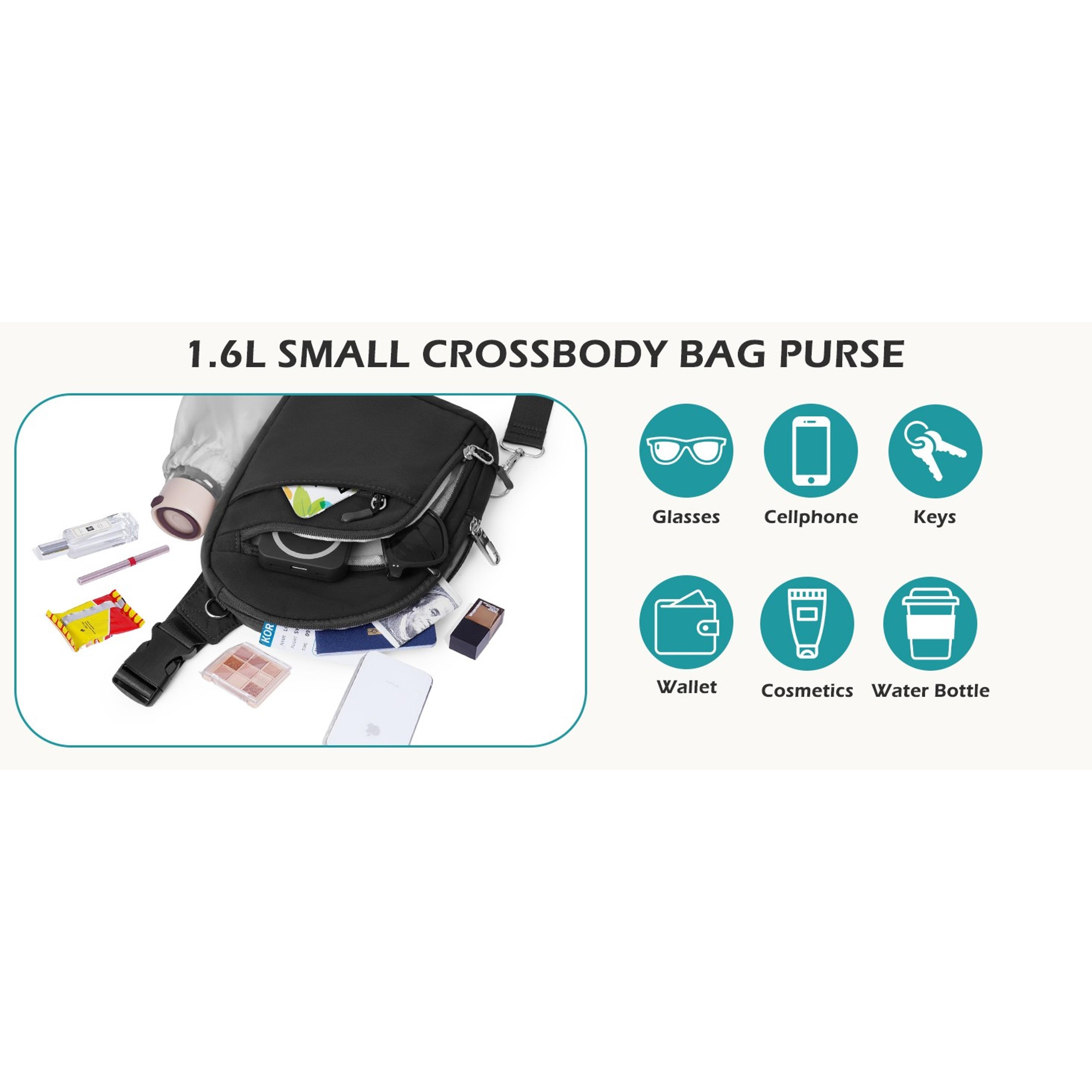 Anti-Theft Crossbody Sling Bag for Women & Men, Small Travel Shoulder Purse Wallet with RFID BlockingGift