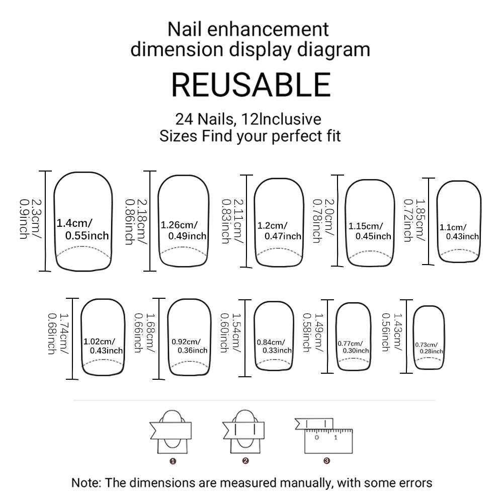 24pcs Medium Square Blue French 3D Gel Nails, Rhinestone Decor, Sweet European Style, Easy Wear Acrylic False Nails Set for Women Girls