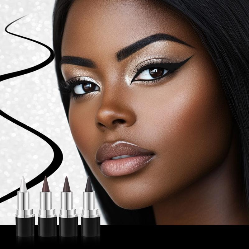 lakerain 2 Counts Long-Wear Gel Eyeliner Waterproof & Smudge-Proof, Creamy Gel Formula for Bold Lines, Precise Tip for Cat-Eye Gradient Looks, Multi-Use as Eyeshadow Brow Pencil, Multiple Shades, Ideal for All-Day Eye Makeup, Eye Makeup Products