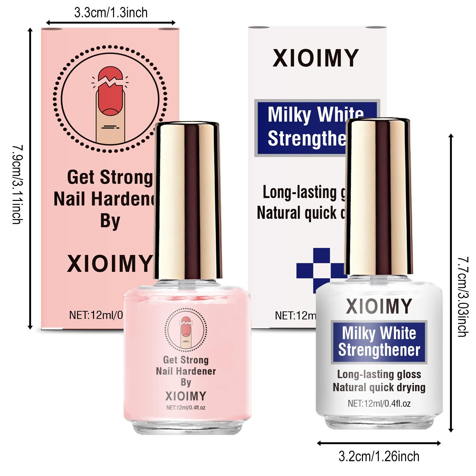 Natural & Milk Nail Strengthening Set, Decorative Natural Nails, Nutritious Healthy Nails, Long Lasting Shine, Thin Soft Brittle Nails