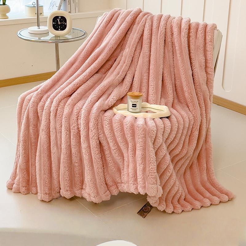 Faux Rabbit Fur Soft Fleece Blanket, Soft Fluffy Blanket, Warm & Cozy Throw Blanket, Versatile All-Season Gift for Home, Office & Travel, Available in Twin/Full/Queen/King Sizes