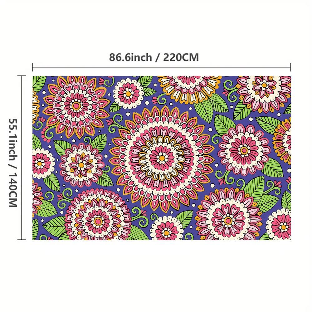 1 pc Paisley Pattern Print Tablecloth, Washable Tablecloth, Perfect for Picnic, Camping, Wedding, Birthday Party, Restaurant, Buffet