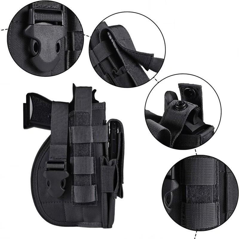Outdoor Tactical Quick Release Gun Belt, Multi-Functional Waist Pack, Universal Model, Ideal for Hunting and Training, Durable Nylon Material
