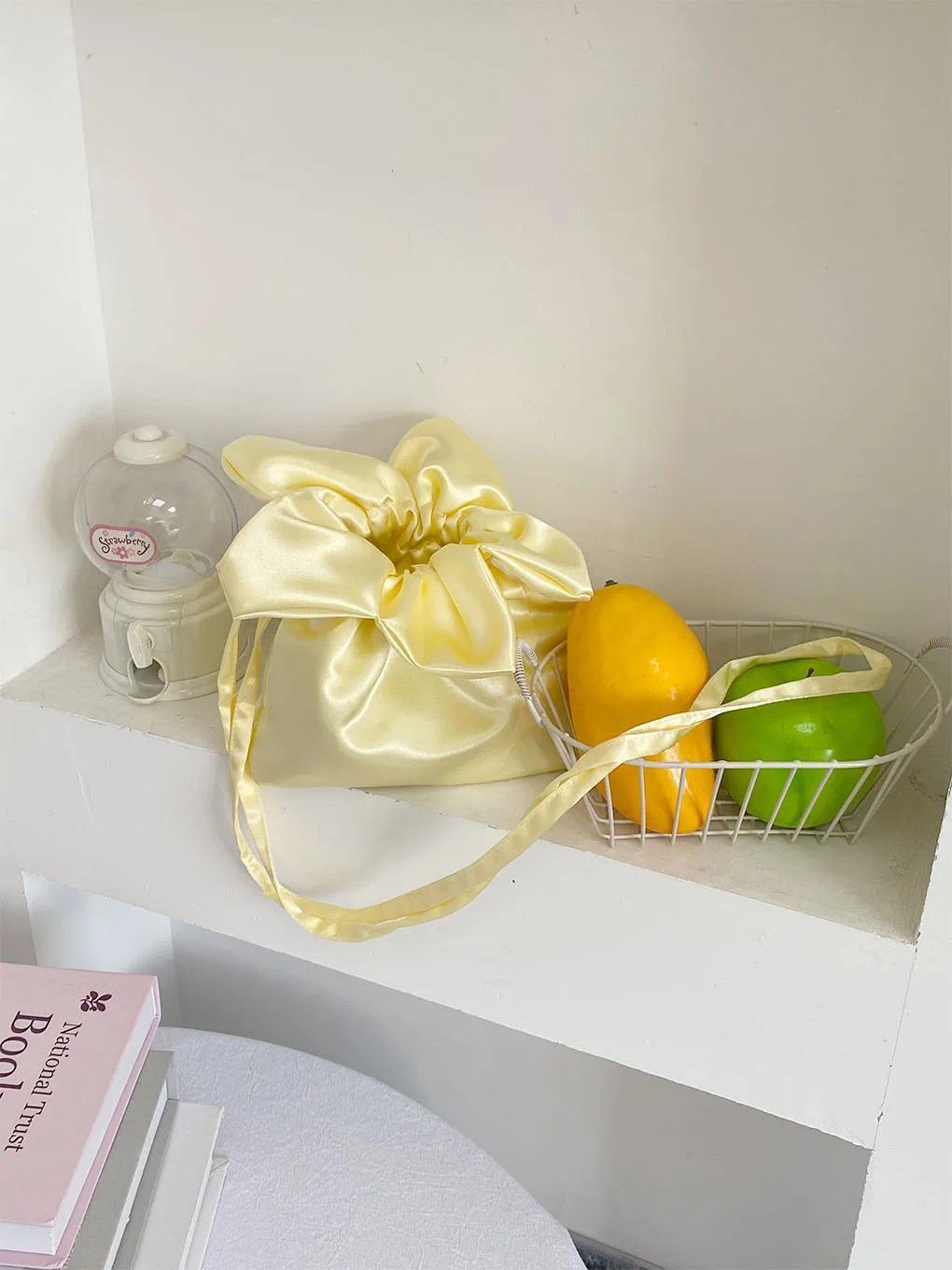 Retro Denim Women's Flower Phone Pouch Crossbody Bags Cute Plaid Plush Female Bucket Shoulder Bag Girls Clutch Storage Handbags