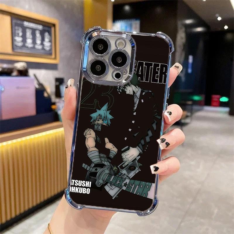 Soul Eater Phone Case Evans Crona Maka Albam Black Star Tsubaki Death the Kid Manga Anime, Anime Vintage Special Cover for iPhone 11 12 13 14 15 16 17 Pro Max Plus Air #IP+SE1