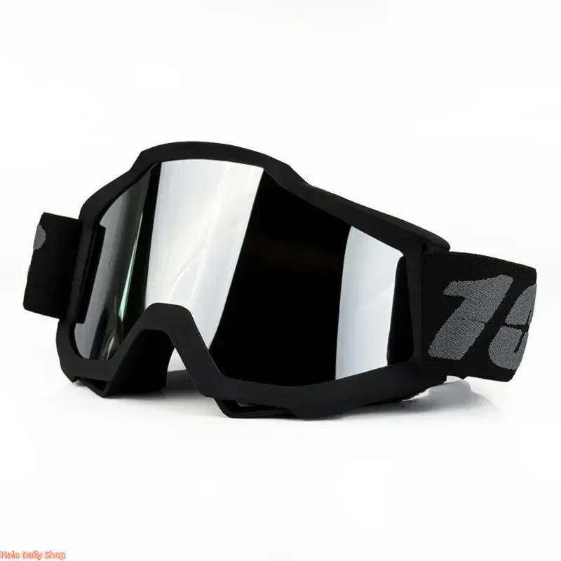 Unisex Full Rim Motocross Outdoor Riding Goggles with Transition Lenses - Windproof, UV-Protective, Dustproof Universal Fit Gear + Bike Flower Frosting Piping Tips Set, Elegant Waist Buckle, High Curtain Knit Crossbody Travel Bag, Motocross Goggles