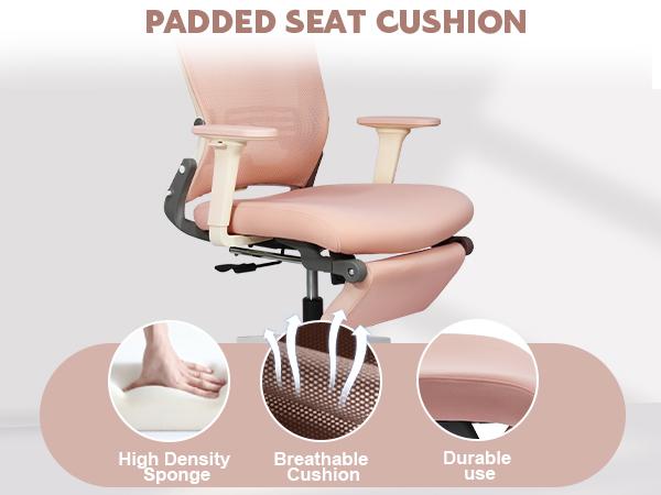 【TikTokShopBlackFriday】FlexiSpot Foldable Ergonomic Office Chair with Footrest | High-Back Computer Chair with 2D Headrest, Mesh Back, Sponge Seat, Adjustable Lumbar Support, and 2D Armrests | Ideal for Home Office