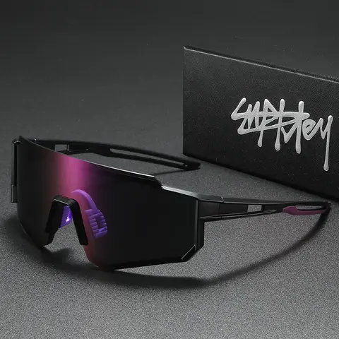 SUPKLEY Unisex Large Frame Sports Outdoor Sunglasses, Sporty Sunglasses, Sports Eyewear, Summer Sports Glasses, with TAC One-Piece Anti-Glare Lens, Multi-Colored Frames, Perfect for Street Photography & Outdoor Sports, Fashion Accessory, Gift Choice