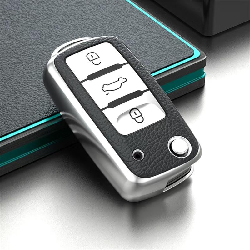 Car Key Case, Smart Car Key Protector, Car Key Accessory, Key Cases for Volkswagen VW Magotan Golf 4 3 5 6 MK6 Passat Touran Bora Tiguan Jetta Lavida Skoda Octavia
