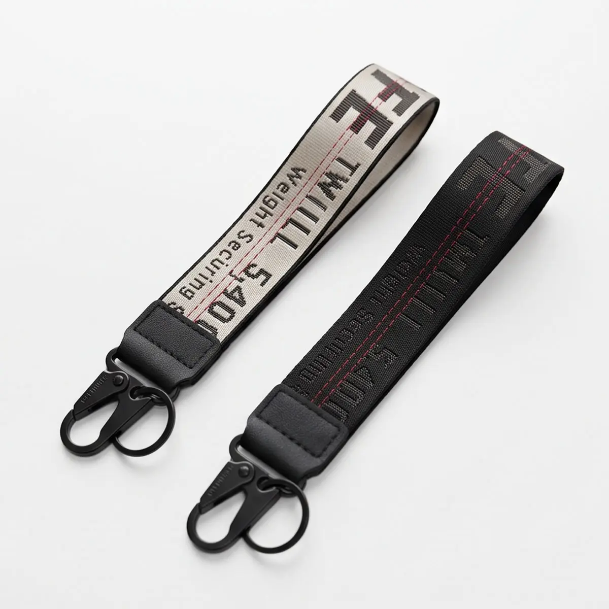 Durable Unisex Fabric Wrist Lanyard Wrist Strap Car Keychain - Lightweight, Strong Metal Ring Grips Your Keys, Ideal for Daily Commutes and Errands, Keeps Car Keys Close at Every Stop, Portable Accessory for Wallets, Bags