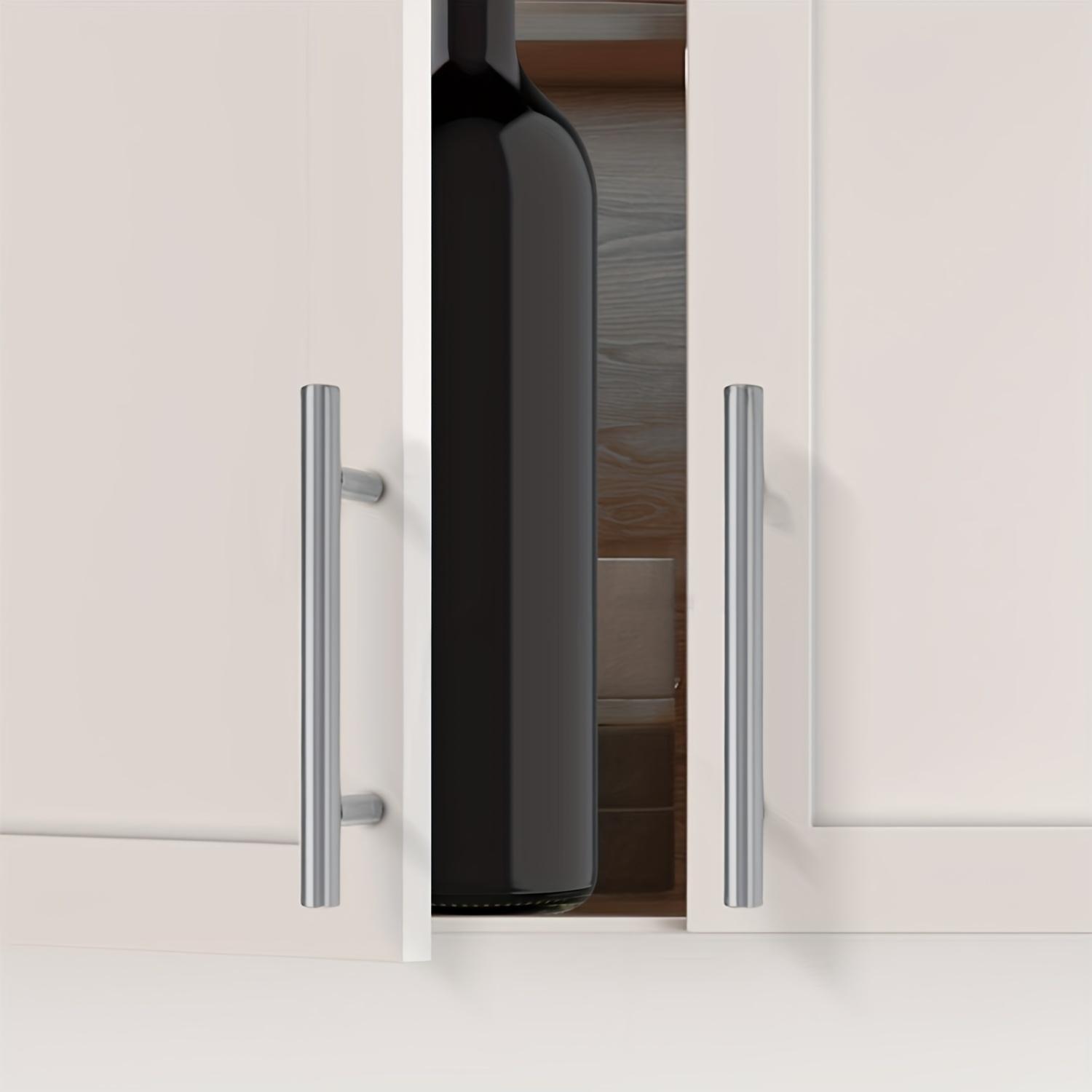 6 Pack Stainless Steel Cabinet Handles - 7 Inch Brushed Nickel Knobs, 5 Inch Center-to-Center, Modern Kitchen Hardware, Easy to Install Du Drawer Pulls, Minimalist Design, Sturdy Construction, High-Quality Surface Finish, Essential for Home Renovation