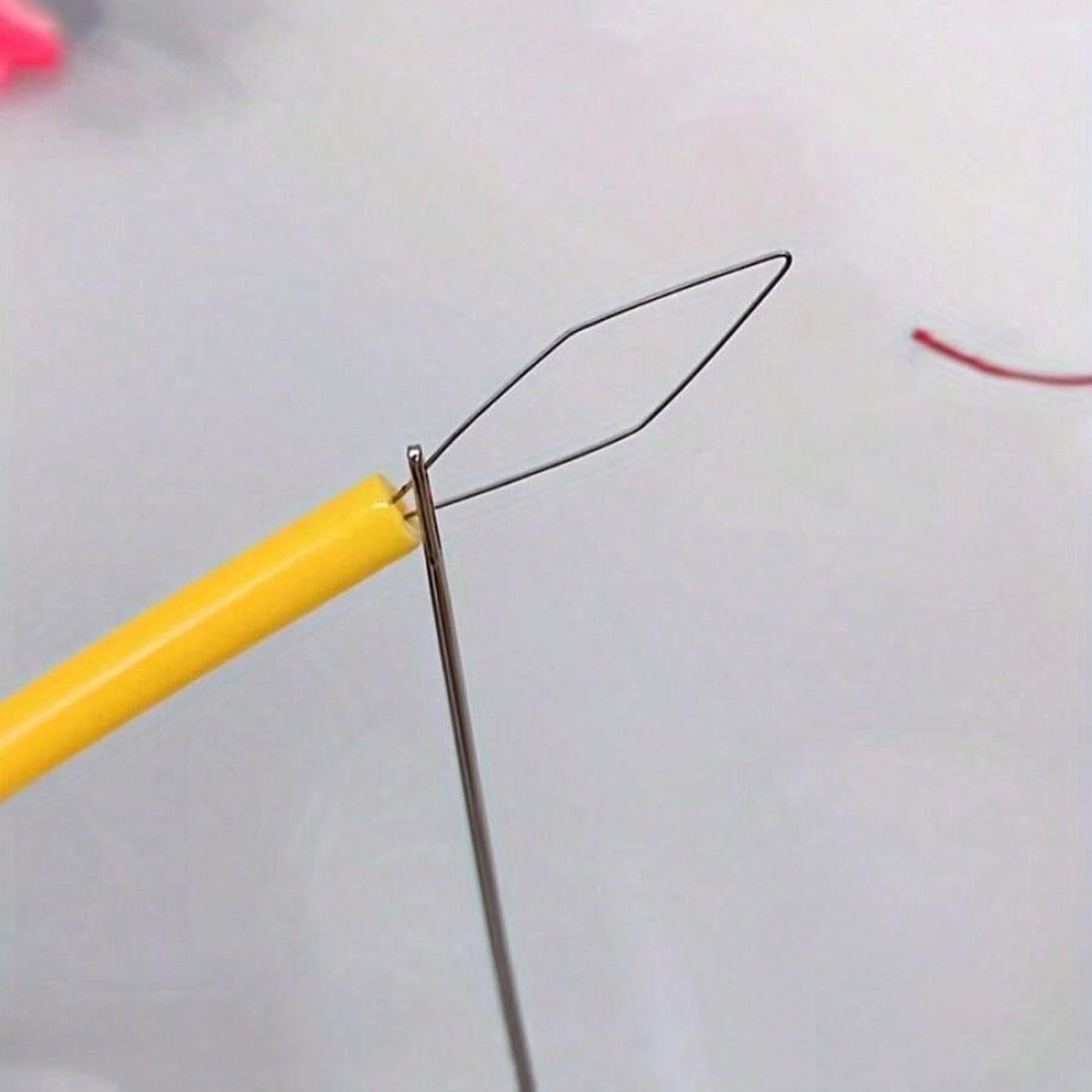 Plastic Beading Tool Set, Round Needle Threader for DIY Jewelry Making, Durable Sewing Kit for Seniors, Random Colors, Perfect Gift, Sewing Supplies Crafts