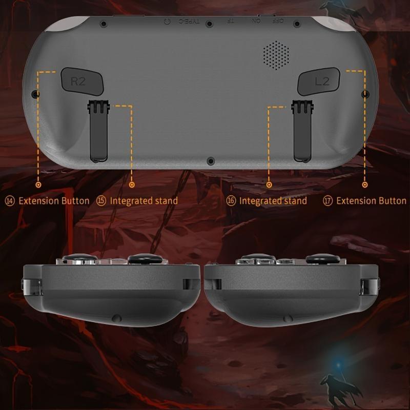 Sf3000 Retro Game Console 64GB, Handheld Video Game Machine, 20000+ Games, 4.5 Inch HD Screen, TV Output, 3D Dual Joystick, Perfect Gift