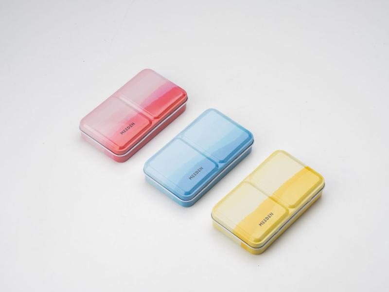 MEEDEN Watercolor Paint Set, 12 Colors Set with Carrying Case, Removable Blocks, Travel Watercolor Set for Artists and Crafters, Gift