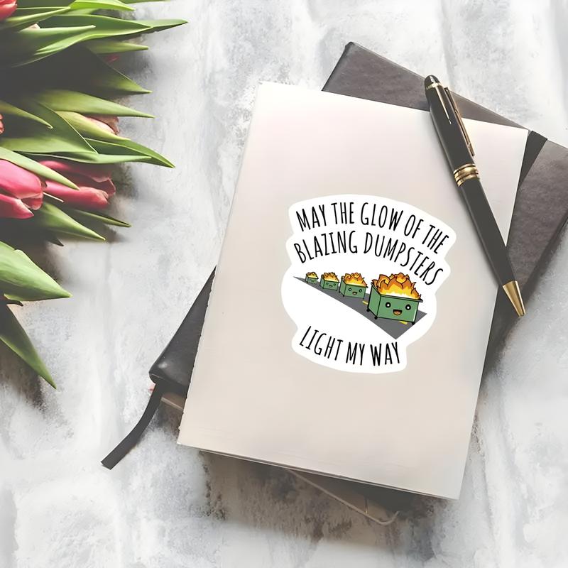 Cartoon Fire Truck Pattern Car Sticker, Windshield Sticker, Funny Car Decal, Universal Car Exterior Decoration Accessories for Car, Laptop, Refrigerator, Luggage