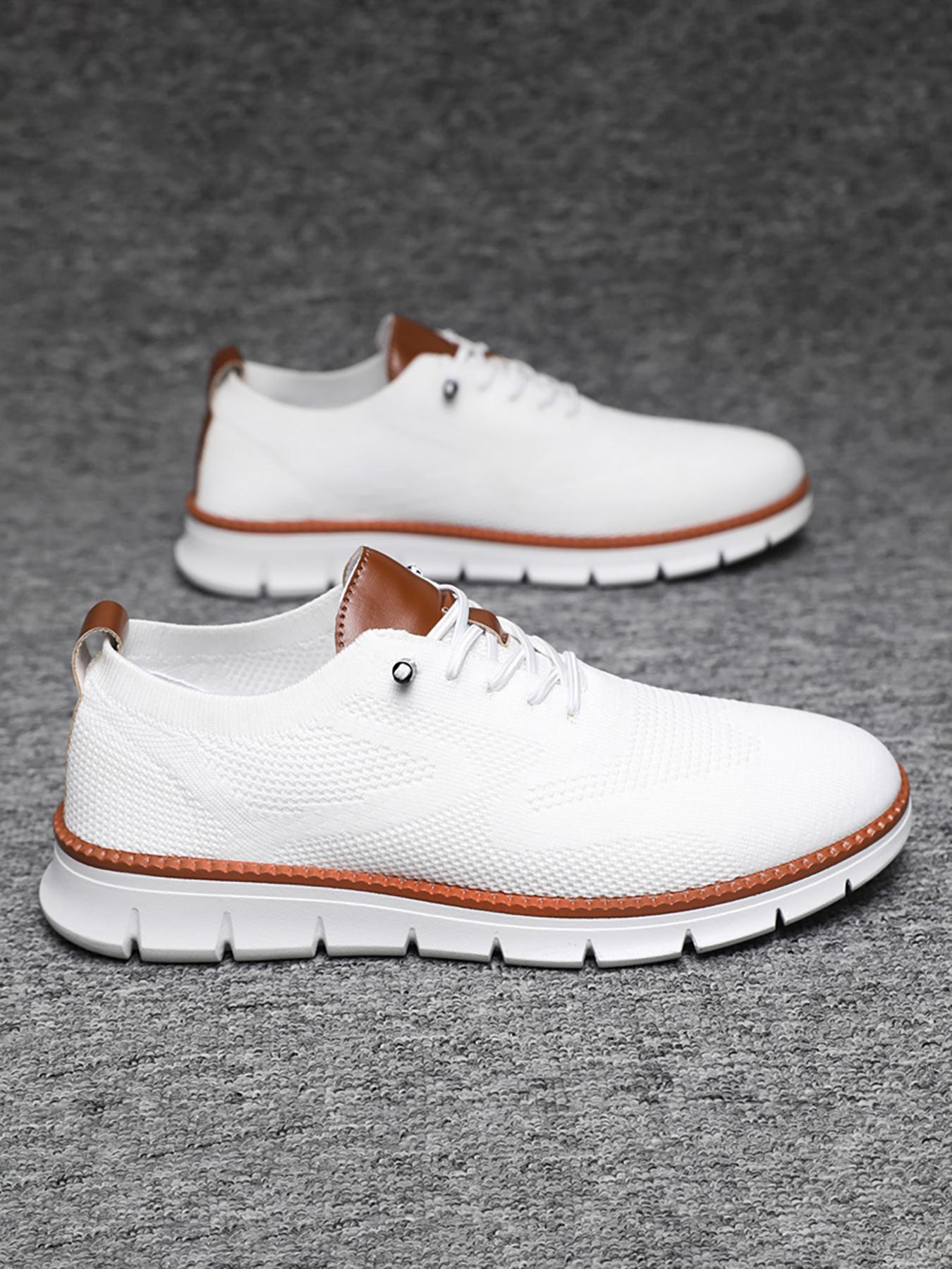 Men's Business Low Top Minimalist Sneakers, Casual Breathable Comfortable Formal Shoes, Fashionable Lightweight Shoes for Daily Wear