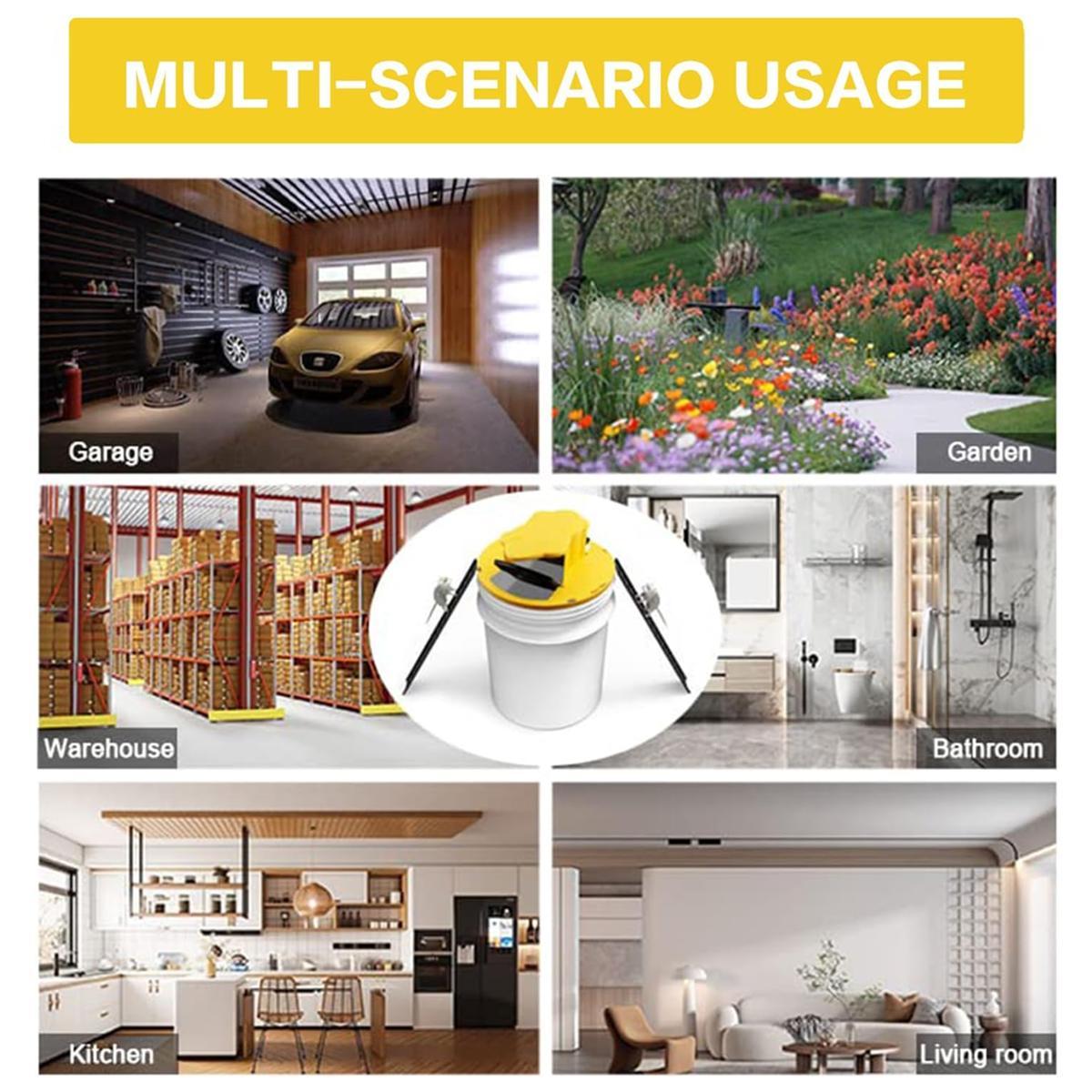 Mouse Trap Bucket - Mouse Traps Indoor for Home - Multi-Catch, Auto-Reset, Humane or Lethal Rat Trap - ABS Material -Reusable Mouse Trap,Flip N Slide Bucket Lid Mouse Trap, Mouse Traps Bucket for Indoor and Outdoor Use