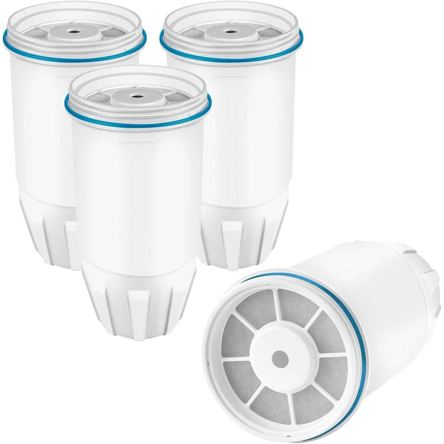 Upgraded Water Filter Replacement for ZERO Water Pitchers, 5-Stage 0 TDS System Reduce Lead, Chromium, PFOA/PFOS, Water Filters 4 pack