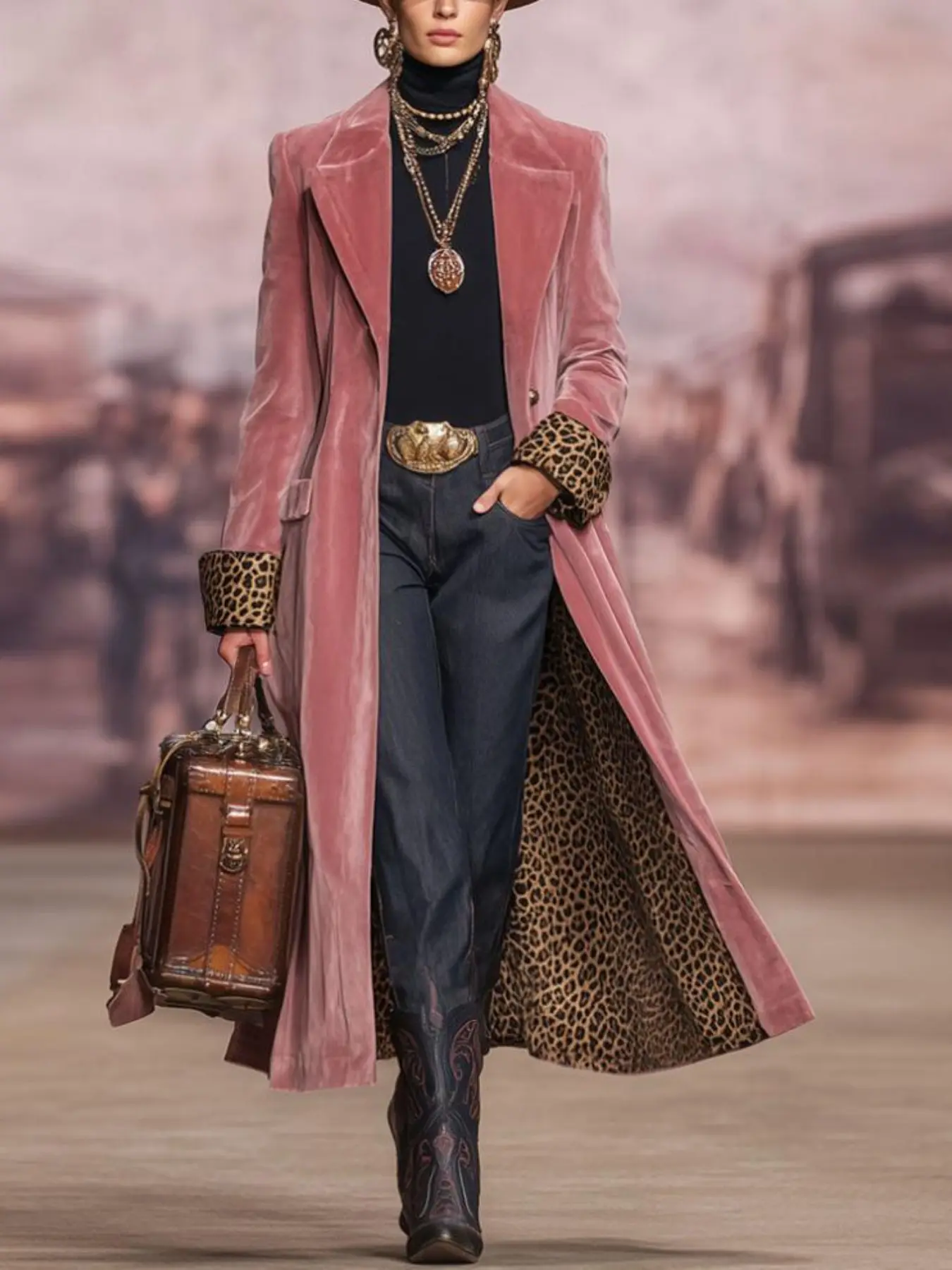 2026 Fall Winter New Elegant Long Sleeve Plain Patchwork Flower Trim Velvet Suit Jacket, High-End Fashion Simple Versatile Casual Women's Coat