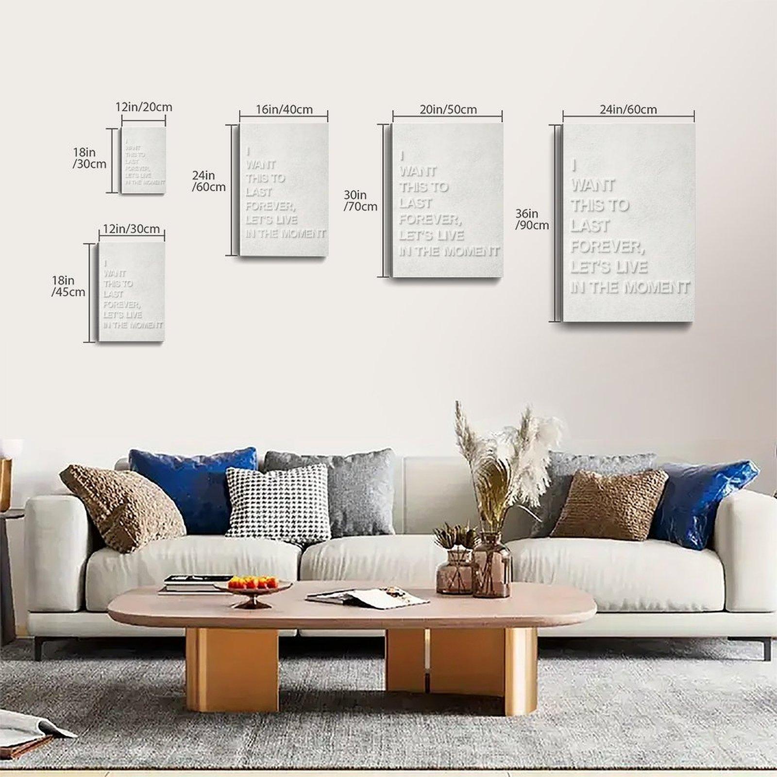 I Want This To Last Forever HomeDecor WallArt LivingRoom Canvas for Bedroom Decor Canvas Poster Aesthetic Office Bathroom Painting Picture Print Modern Family