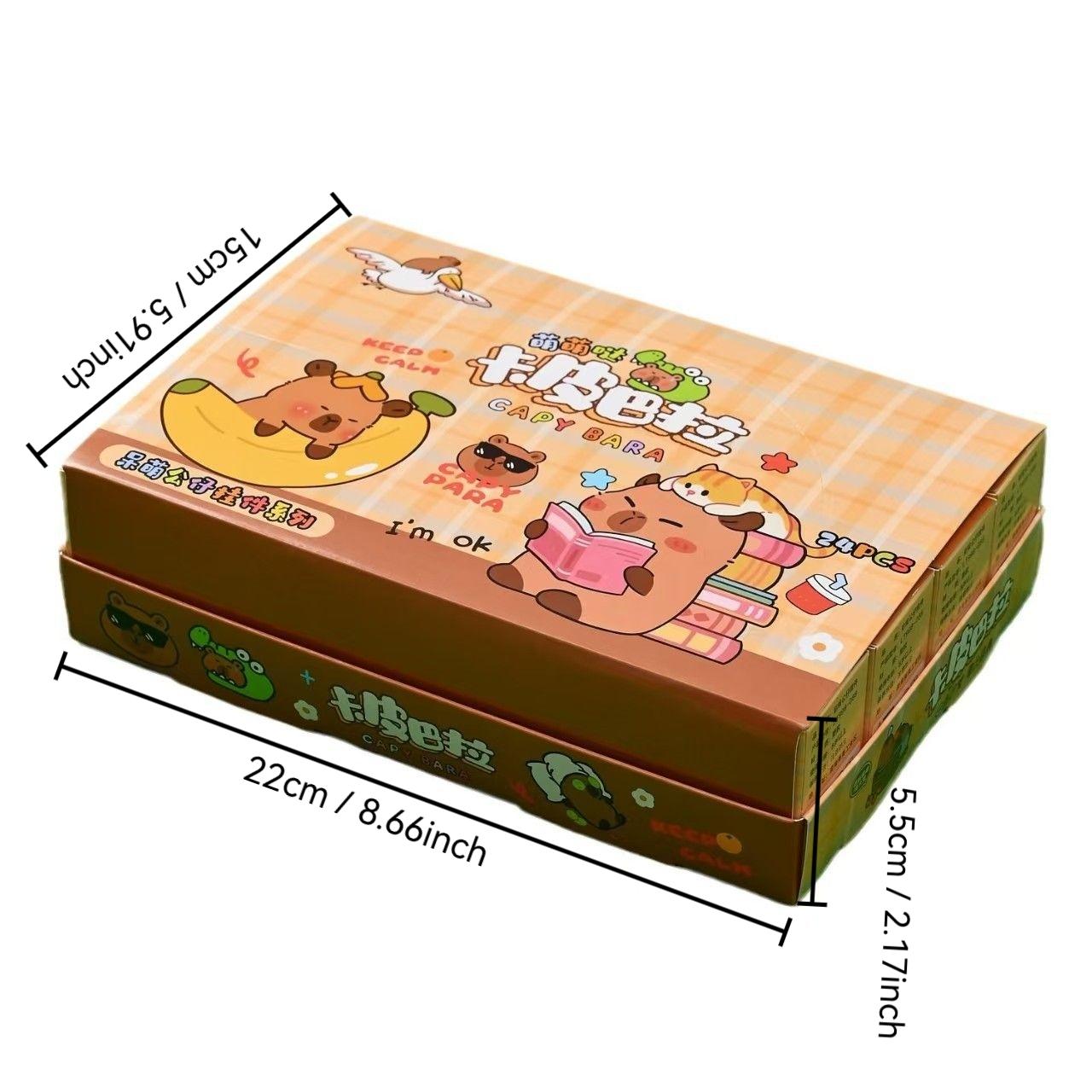 24pcs Capybara Blind Box Gift Set, Surprise Party Gifts, Random Keychains, Keychain Variety, Keychain Surprise Collectibles, Pendants, Versatile Bag Hooks, Hang Hook Utility, Perfect for New Year, Easter, Valentine's Day