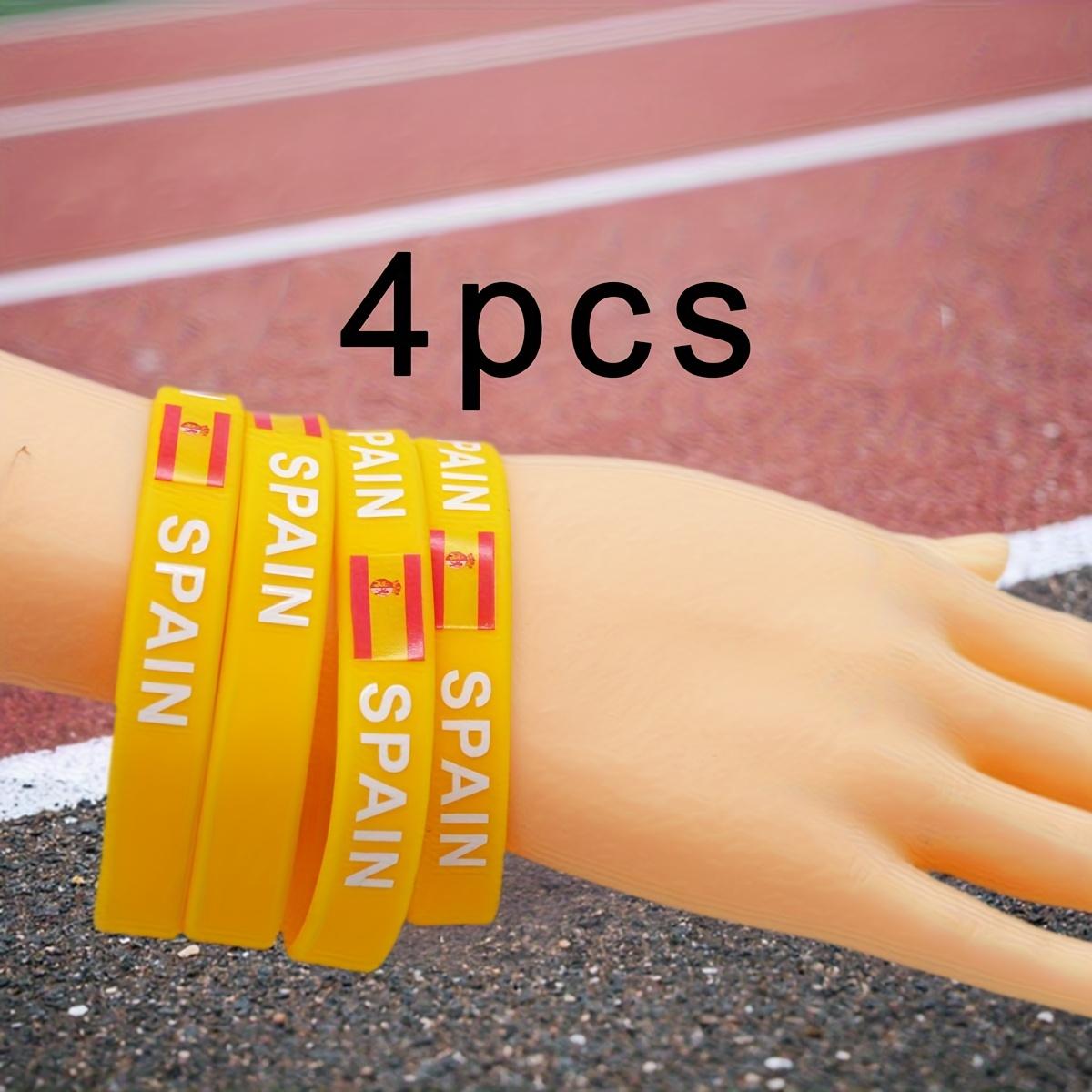 Lot De 6 Bracelets Silicone France – Drapeau Français, Support Coupe Du Monde Football, Bleu Blanc Rouge Pour Fans