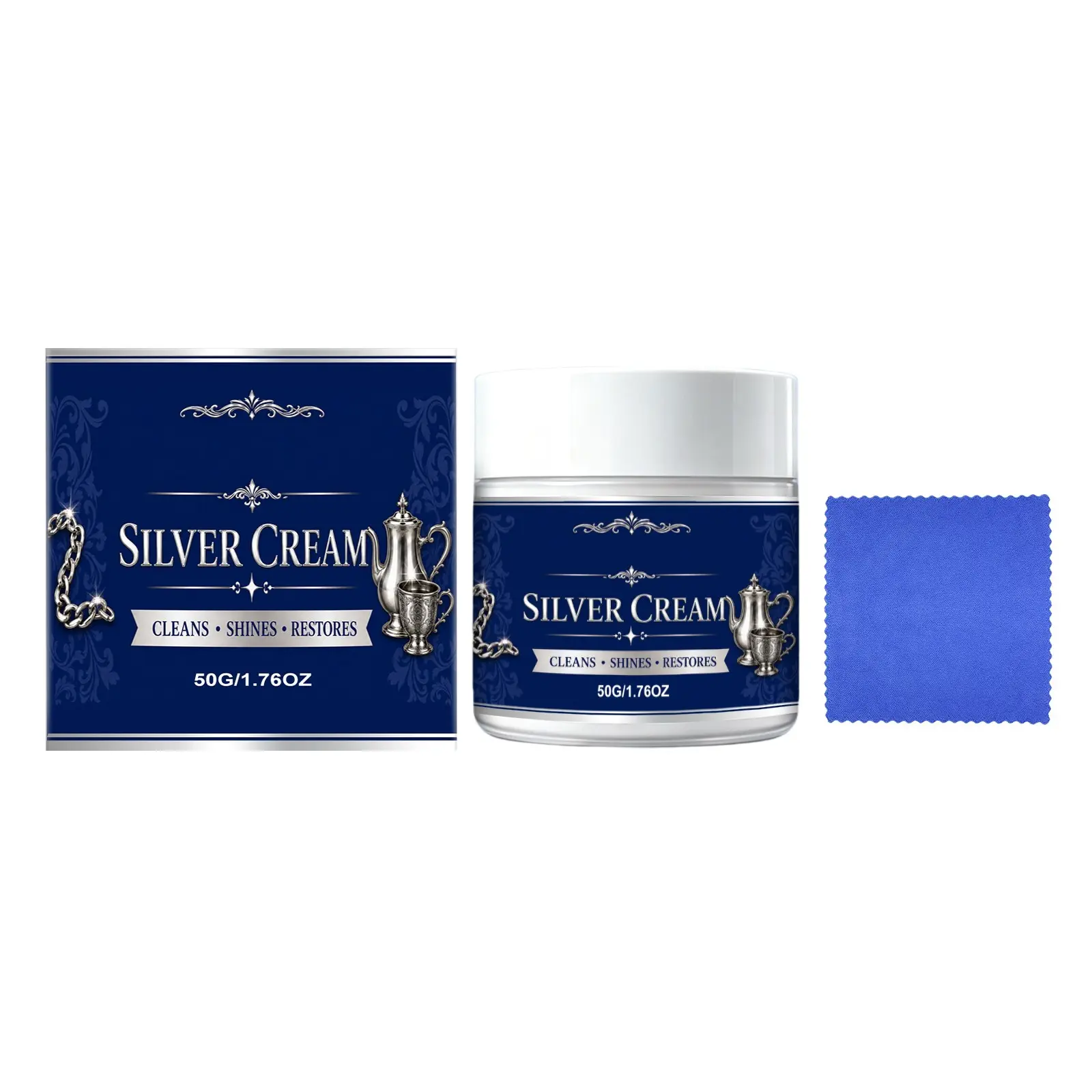 Silverware Care Balm, Gentle Cleaning Multi-Scene Applicable Surface Protection, Improves Dullness, Silver Color Maintenance, Cleaner