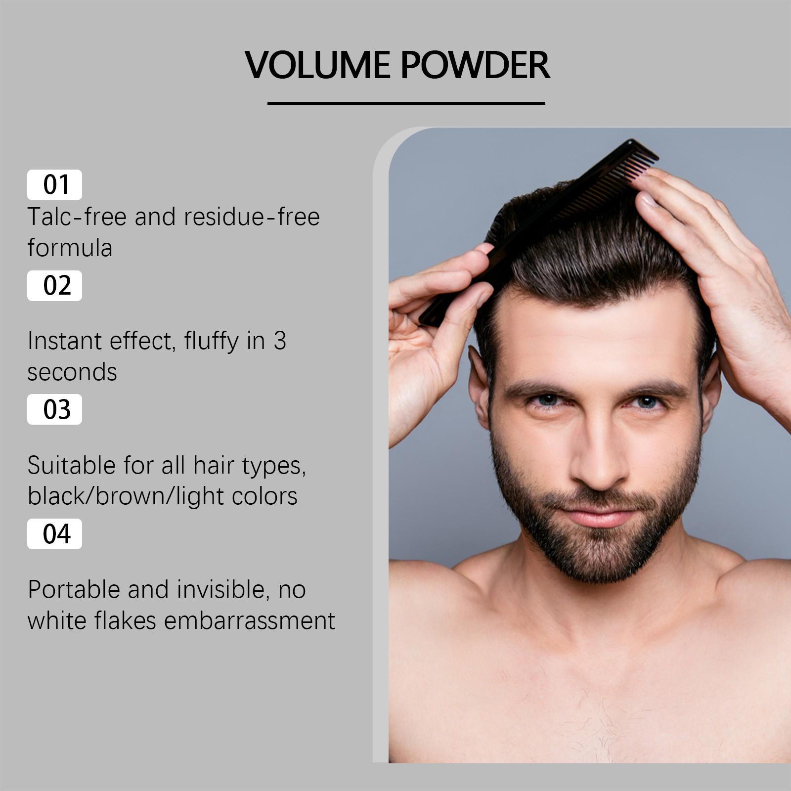 Jaysuing Hair Styling Volume Powder, Natural Freshness Volumizing Full Control Oil Absorption, Portable Hair Care Setting Powder