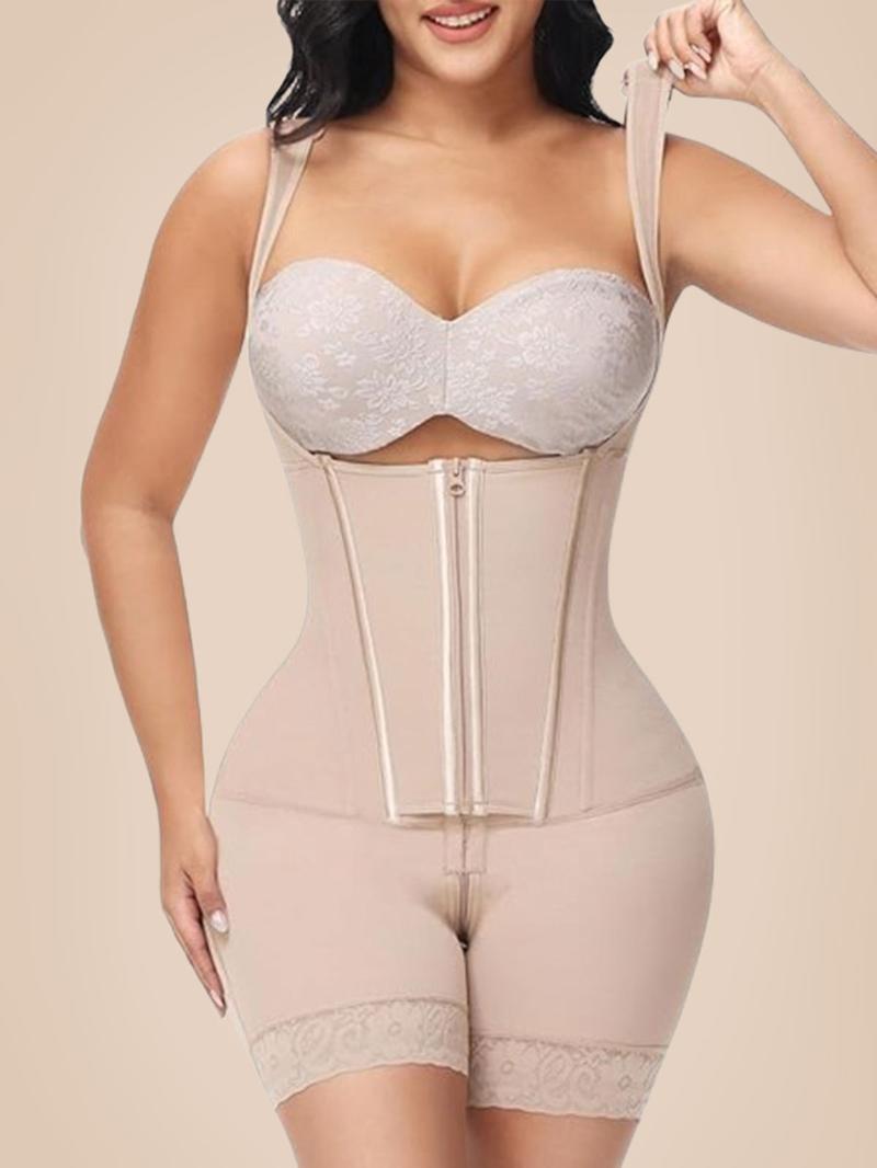 ChicCurve New BBL Shapewear Extreme Waist Belt Shapewear for Women Stage 3 Tummy Control Butt Lifter Bodysuit for 2025 Open Crotch with Zipper