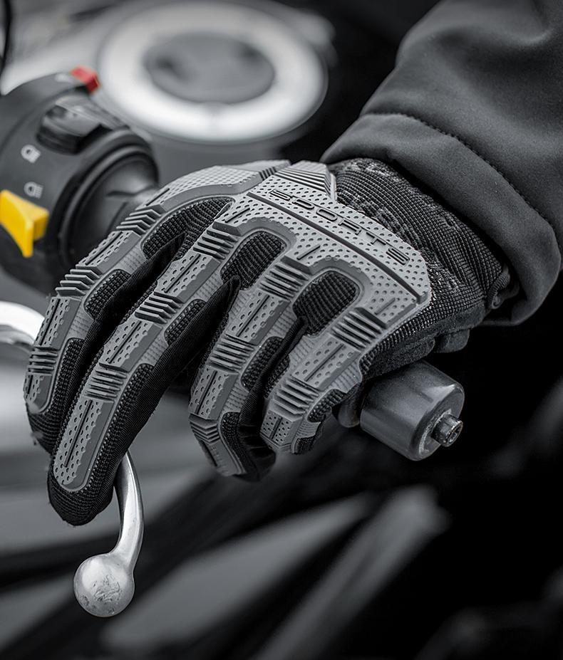 ROCKBROS Mountain Bike Gloves Dirt Bike Gloves Motorcycle Cycling Gloves with 6MM Gel Pad Touch Screen Knuckle Protection Gloves for BMX MX ATV MTB Racing Black ROCKBROS Mountain Bike Gloves Dirt Bike Gloves Motorcycle Cycling Gloves with 6MM Gel Pad Touch Screen Knuckle Protection Gloves for BMX MX ATV MTB Racing Black